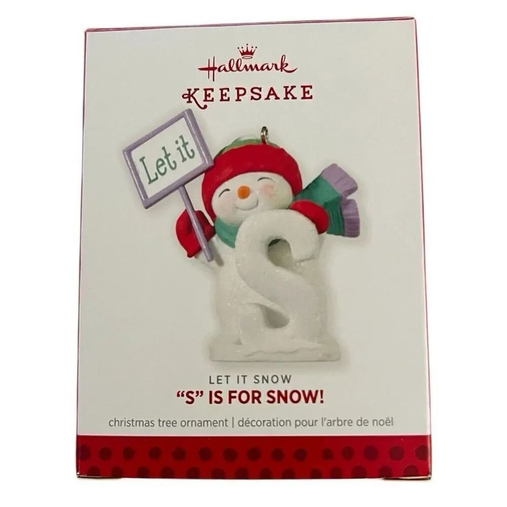 Hallmark Keepsake Ornament S is for Snow Let It Snow 2013